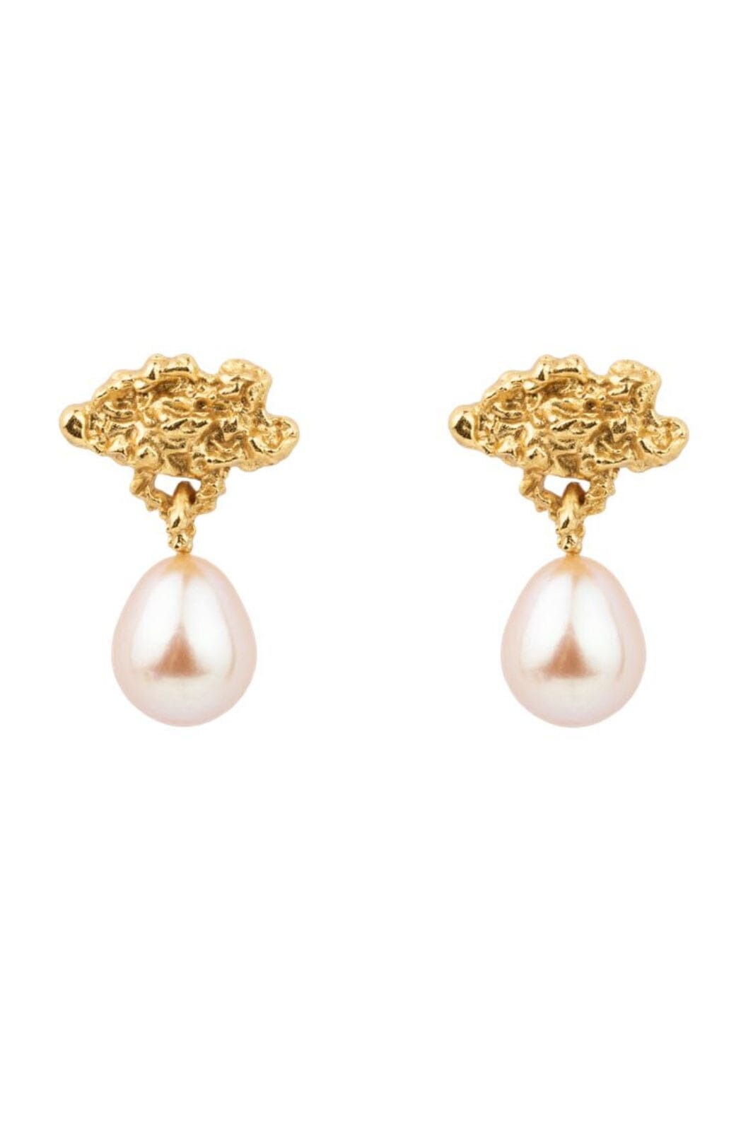 House Of Vincent - Hollow Cloud Earrings - Gilded Øreringe