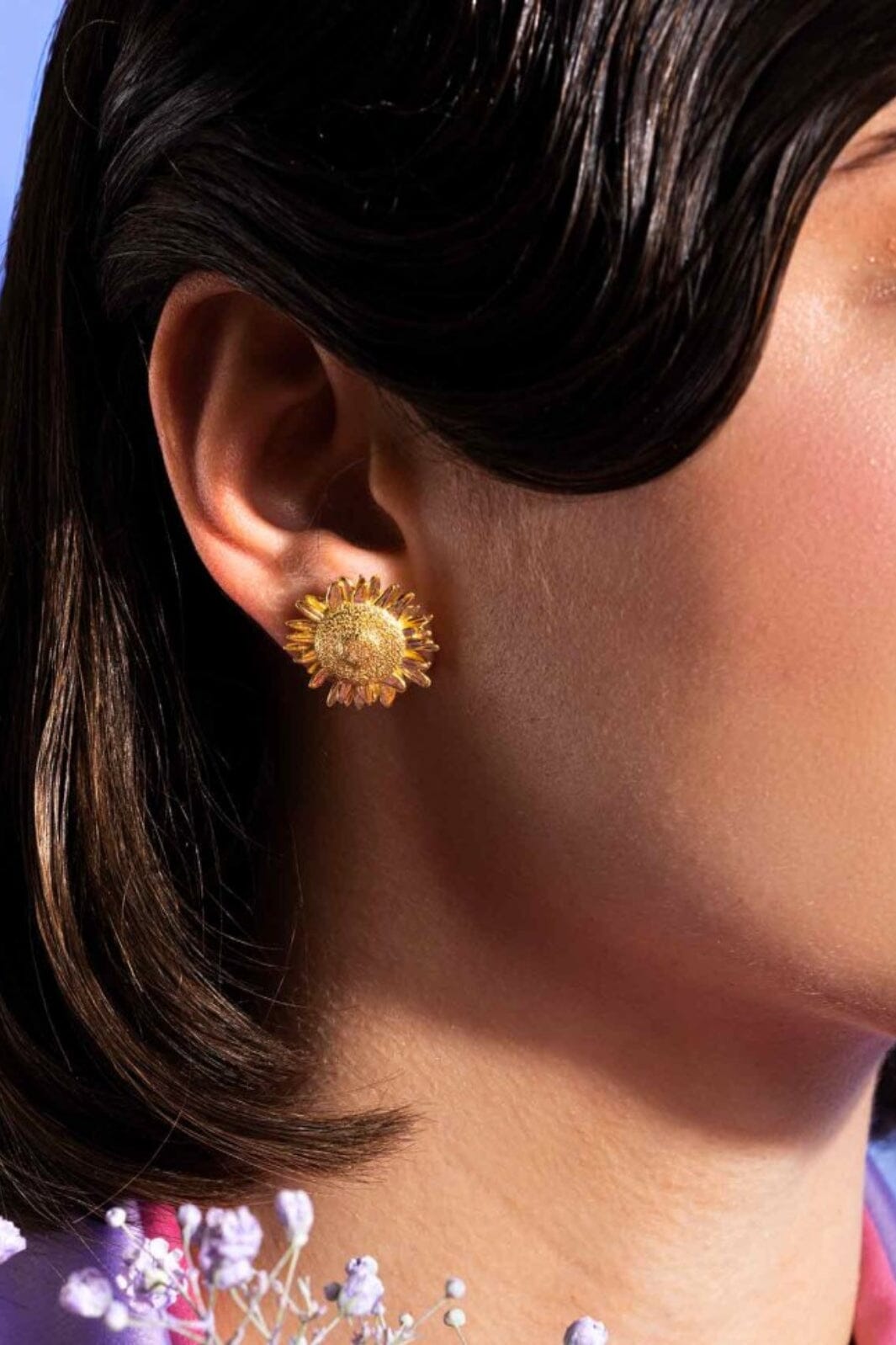 House Of Vincent - Mock Meadow Earrings - Gilded 