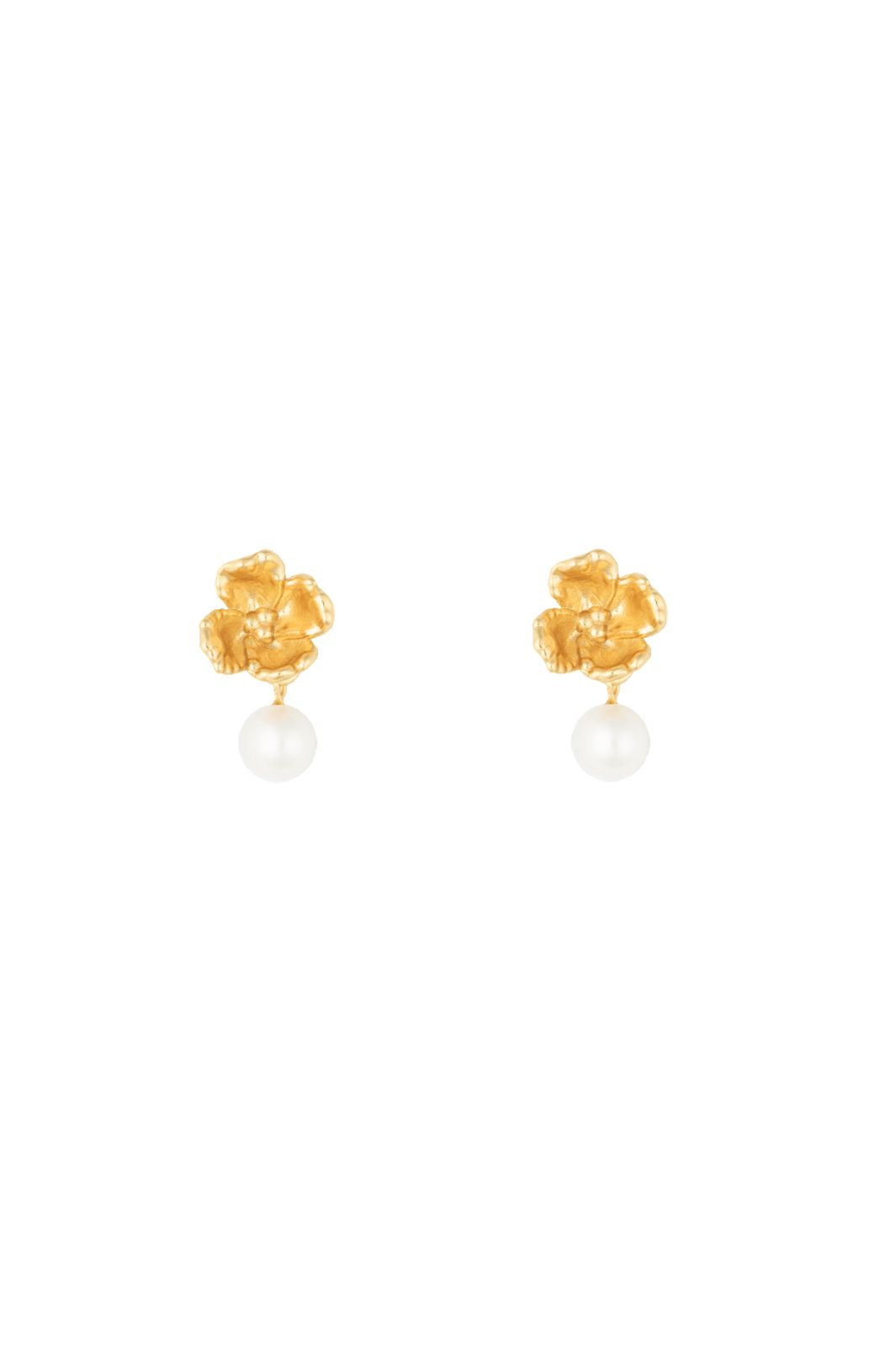 House Of Vincent - Venus Fleur Vide Earrings VJ248-UEG - Gilded