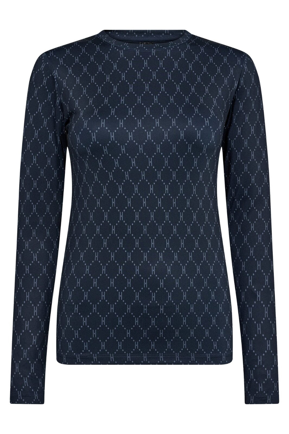 Hype The Detail - Printed Blouse - 42 Navy Bluser