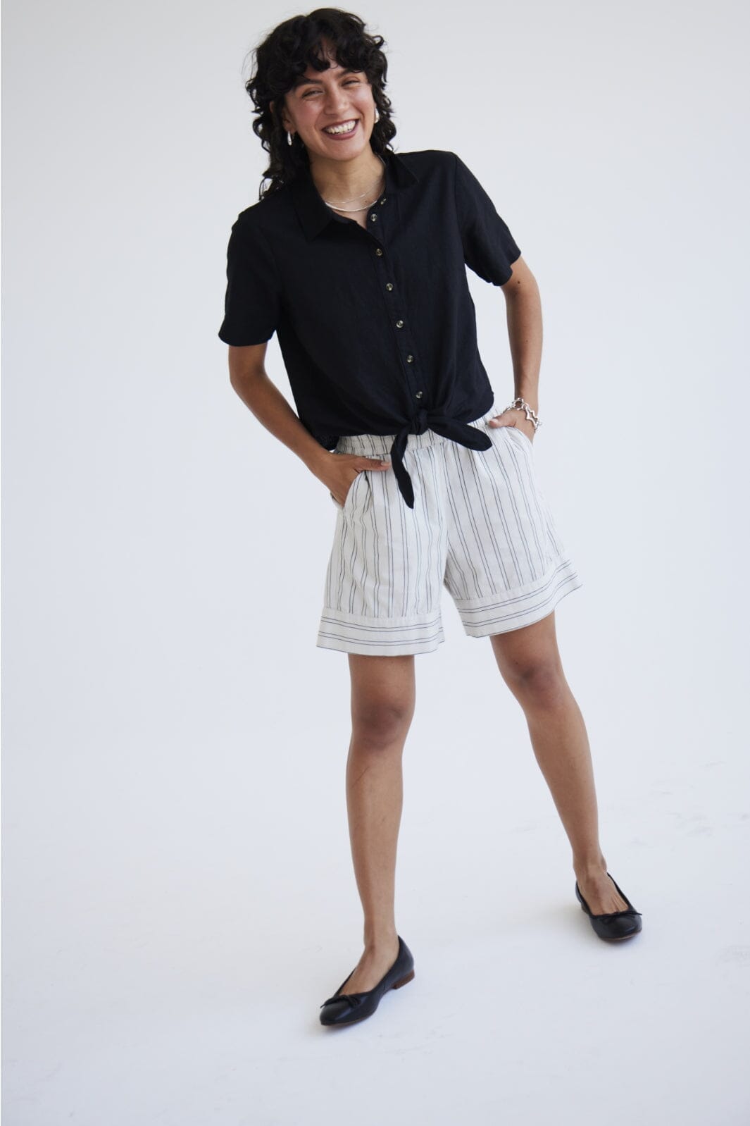 Ichi - Ihvasilia Sho - 140000 Silver Gray Shorts 