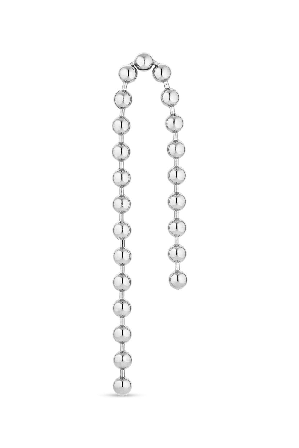 Jane Kønig - Atomic Double Chain Stud - Sølv Øreringe