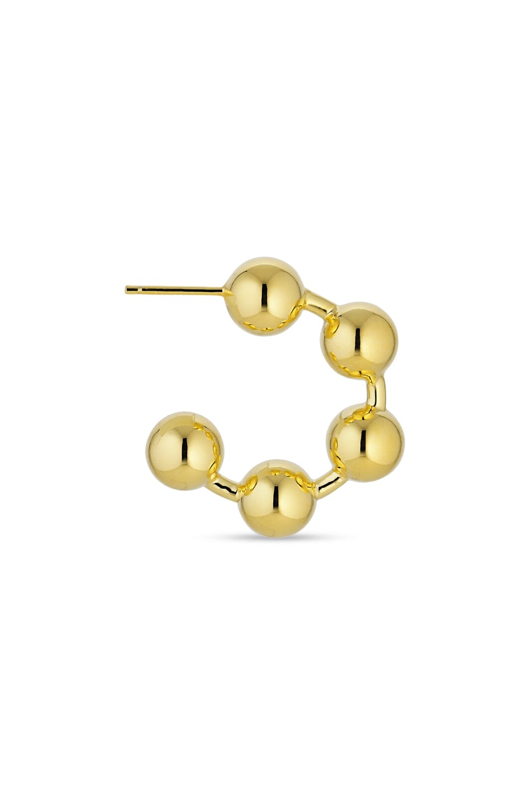 Jane Kønig - Big Atomic Hoop - Guld Øreringe