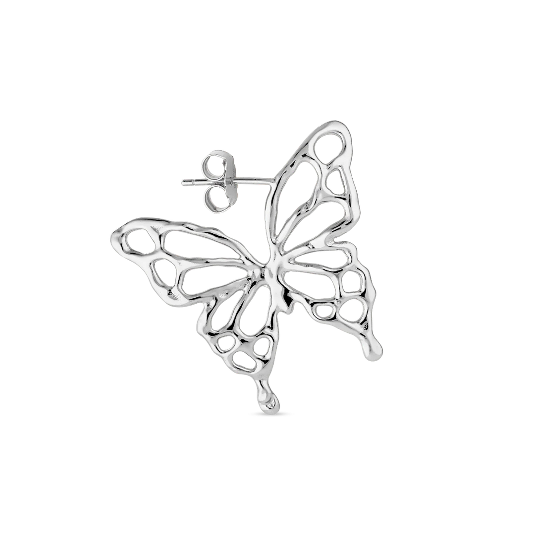 Jane Kønig - Butterfly Earring - Forsølvet Øreringe 