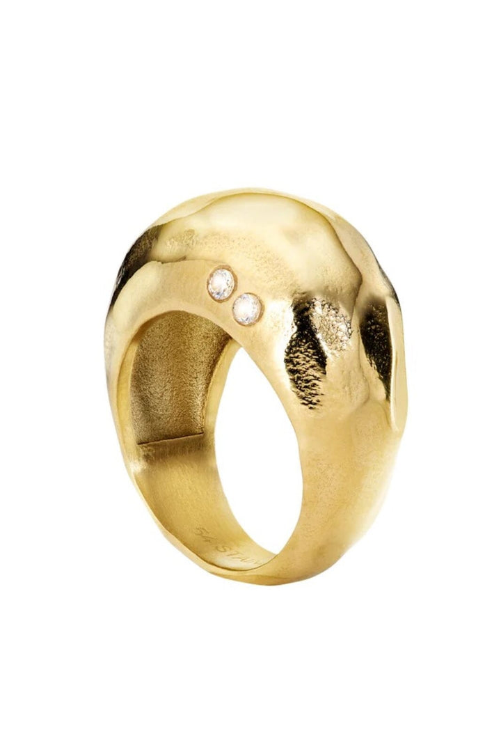 Jane Kønig - Round Ring KKRR-XJK25-G - Forgyldt