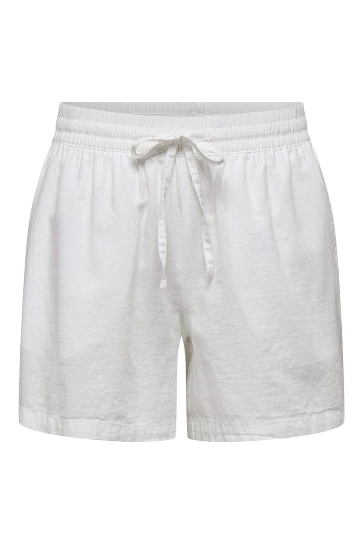 JDY - Jdymila Linen Shorts - 4753151 Cloud Dancer