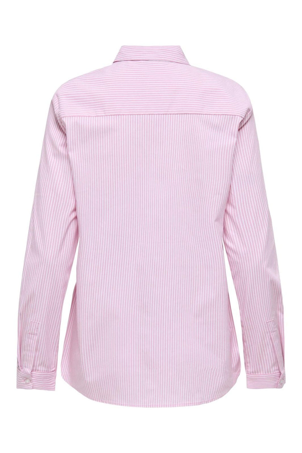 JDY - Jdymio L/S Embroidery Shirt - 4957239 Shocking Pink Small White - Teddy Embr