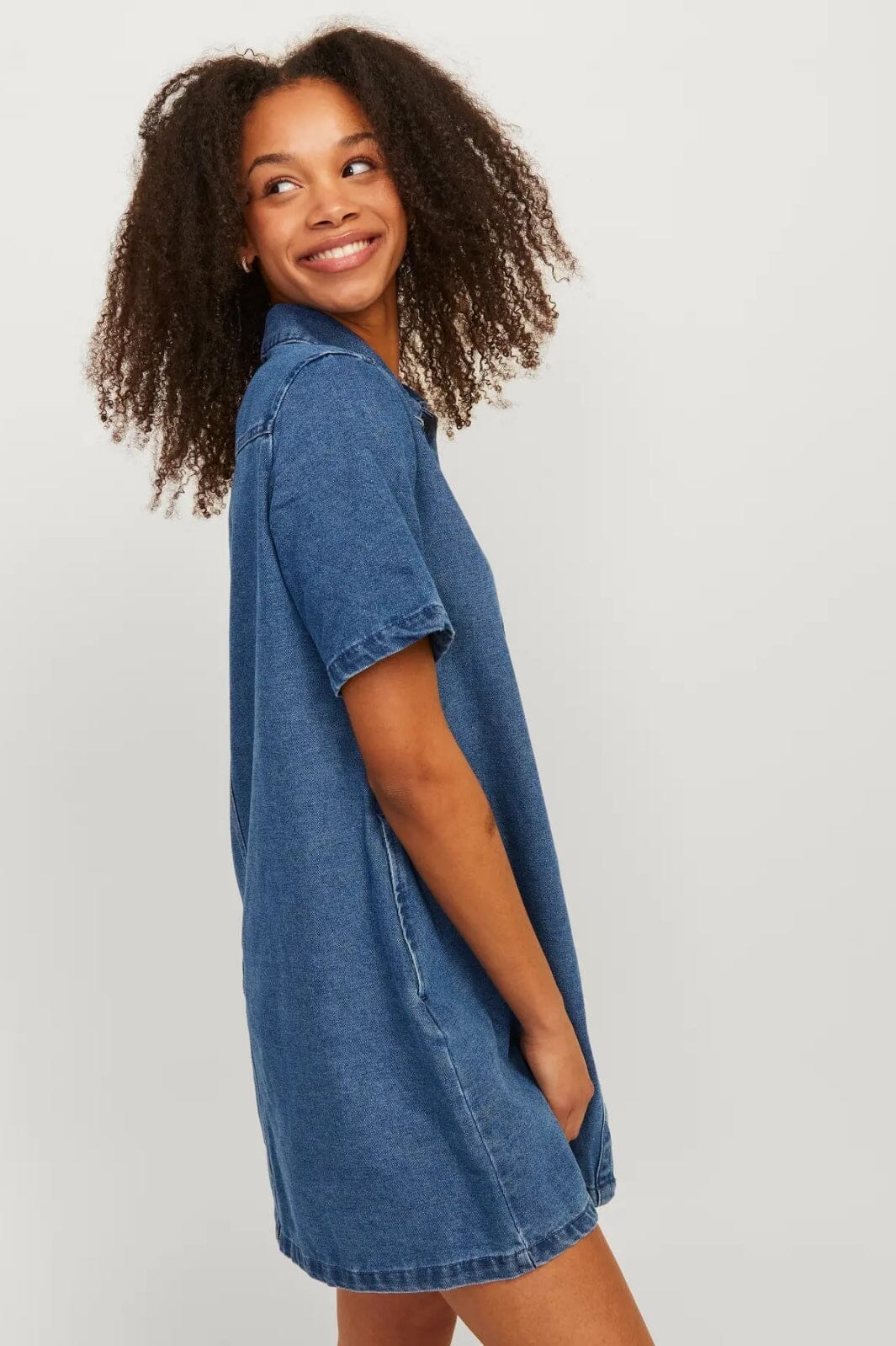 Jjxx - Jxamara Ss Denim Dress Sn - 4748863 Medium Blue Denim