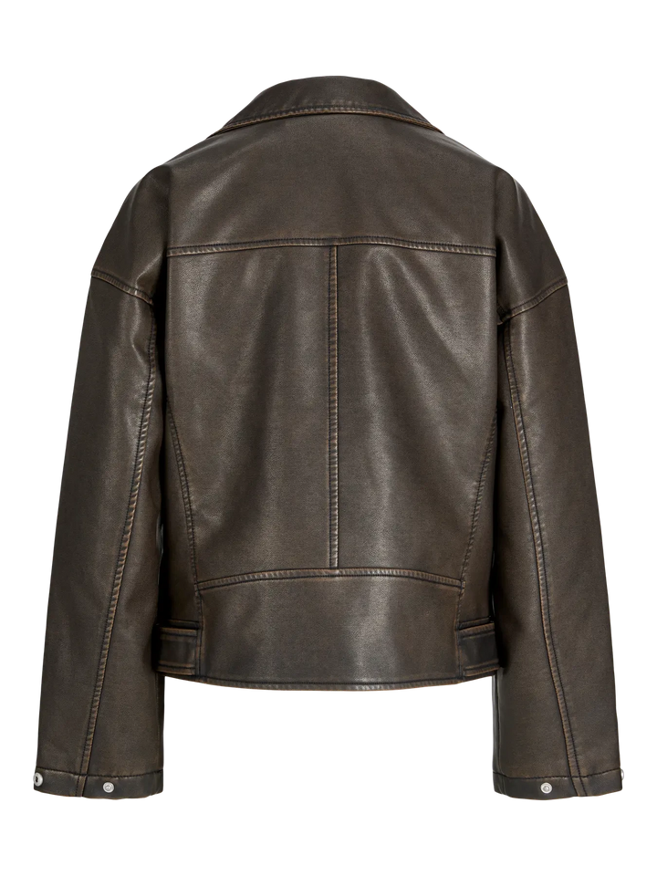 Jjxx - Jxfrida Washed Biker Jkt Sn - 4773973 Bracken Washed Jakker