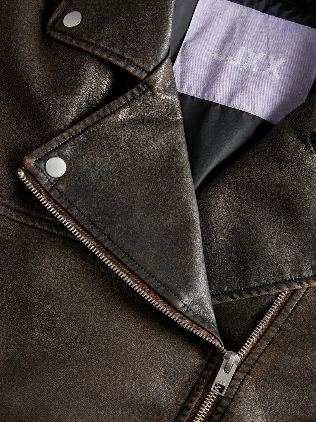 Jjxx - Jxfrida Washed Biker Jkt Sn - 4773973 Bracken Washed Jakker