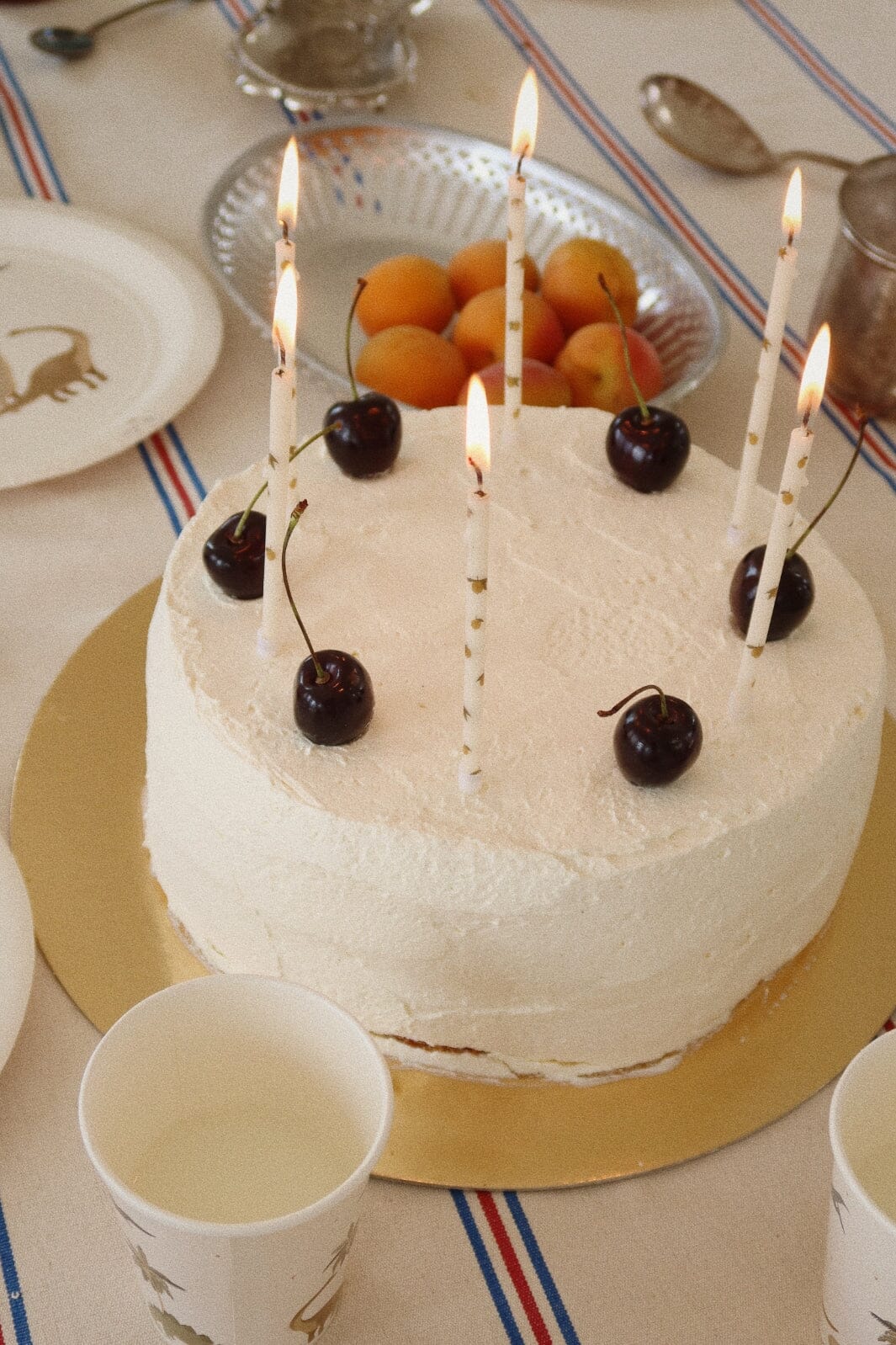 Konges Sløjd - Birthday Candles Print - Lemon Lys