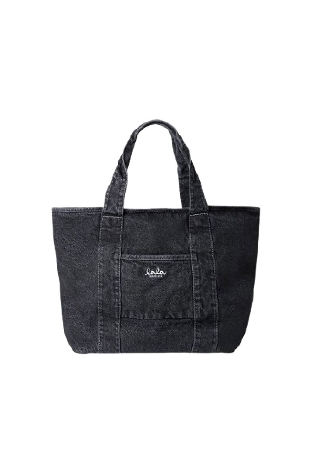 Lala Berlin - East West Tote Merge 10016931 - Washed Black Tasker