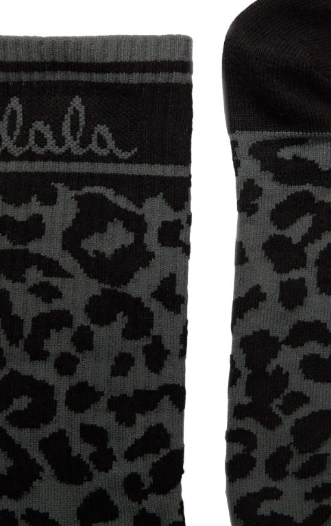 Lala Berlin - Socks Sanira 10022260 - Asphalt Leo Sokker