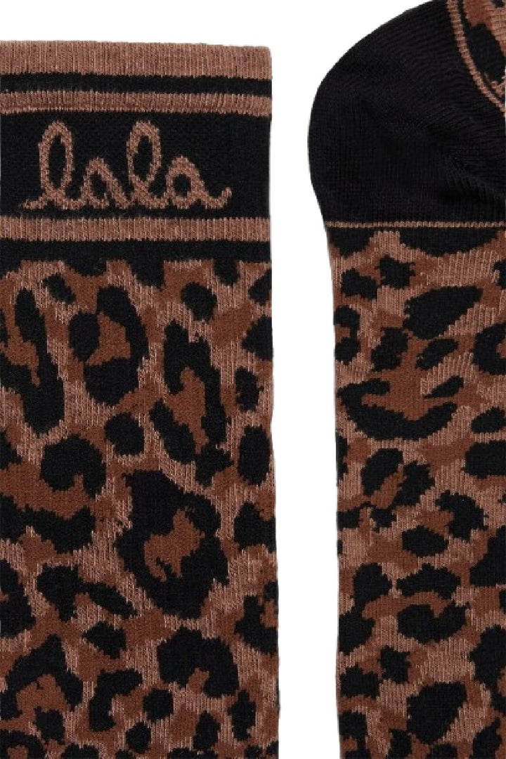 Lala Berlin - Socks Sanira 10022263 - Dark Brown Leo