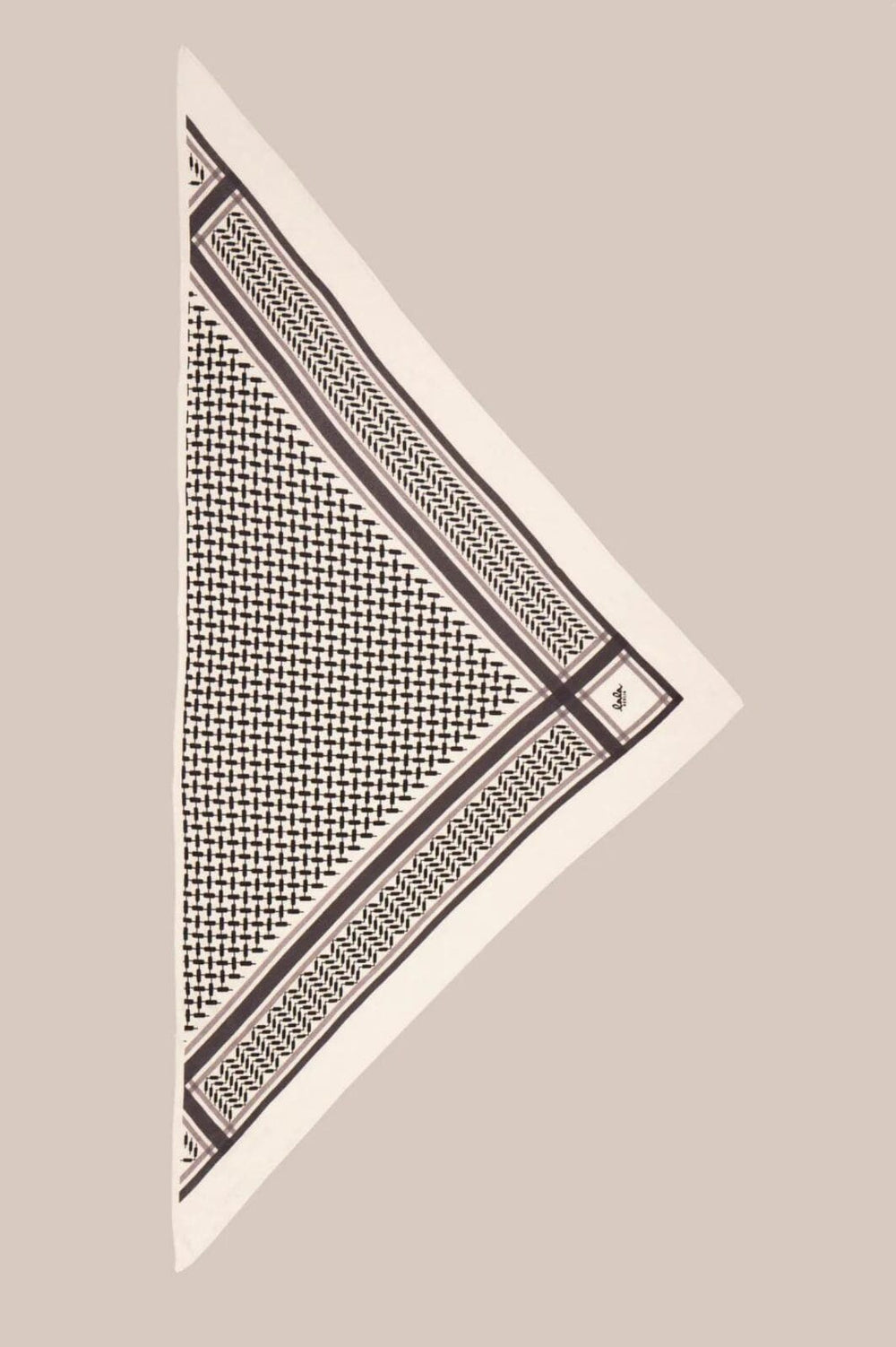 Lala Berlin - Triangle Trinity Classic M - Alabastro off-white Tørklæder