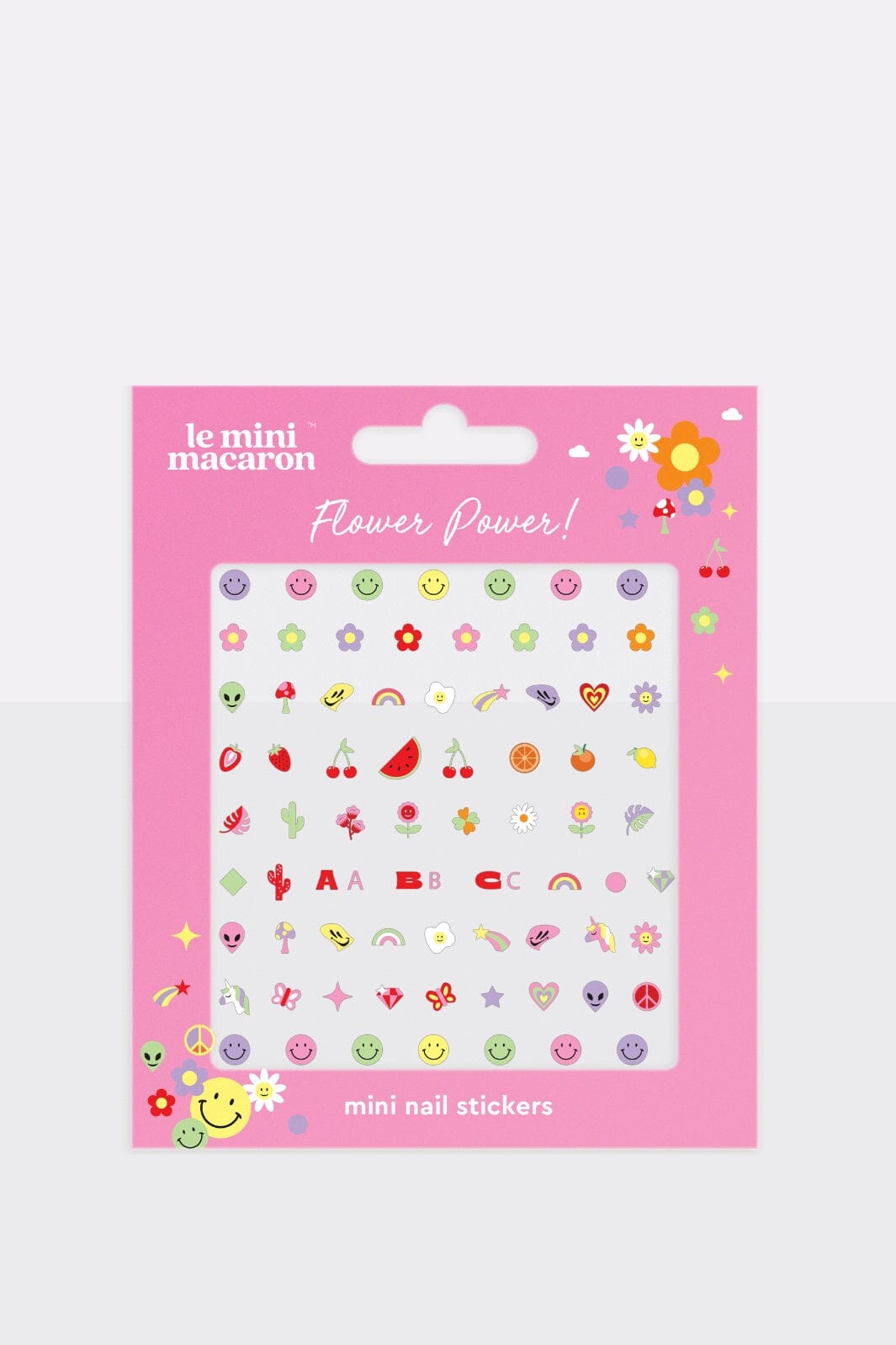 Le Mini Macaron - Mini Nail Stickers - Flower Power Negle ting