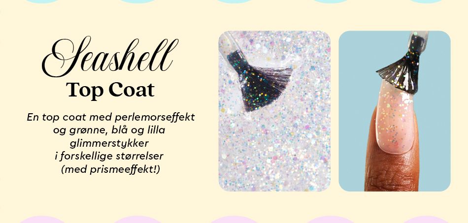 Le Mini Macaron - Single Gel Top Coat TOP004 - Seashell Negle ting