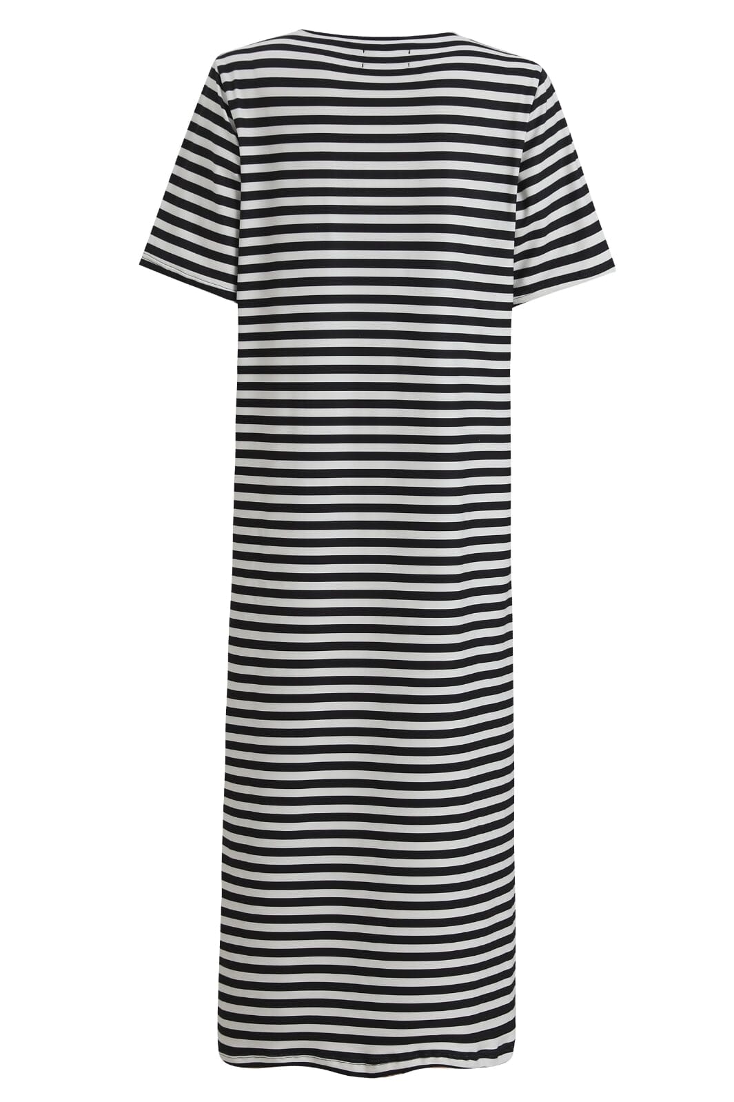Liberte - Alma-Tshirt-Dress - Black Creme Stripe