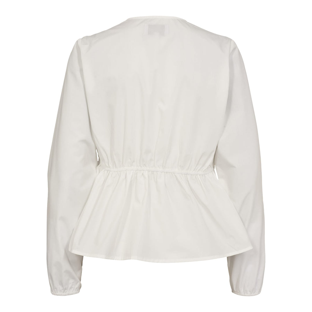 Liberte - Jane-Ls-Tie-Blouse 22150 - White Bluser