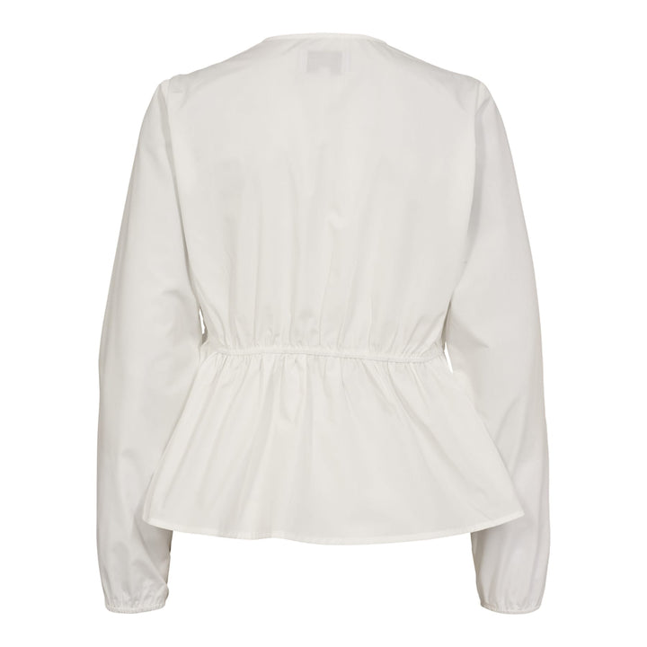 Liberte - Jane-Ls-Tie-Blouse 22150 - White Bluser