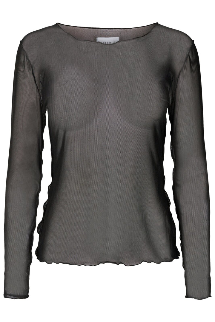 Liberte - Mesh Top - Black Bluser