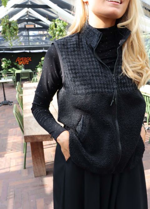 Liberte - Teddy Coco Vest 22274 - Black Veste