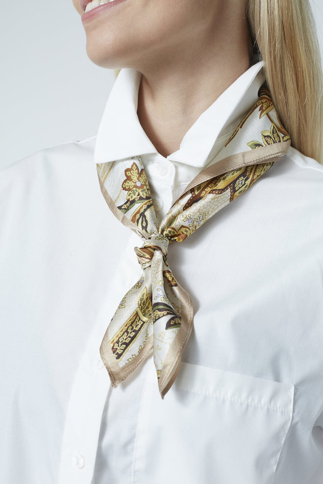 Love & Divine - Scarf-500 19412 - 803 - Saffron Comb. Tørklæder