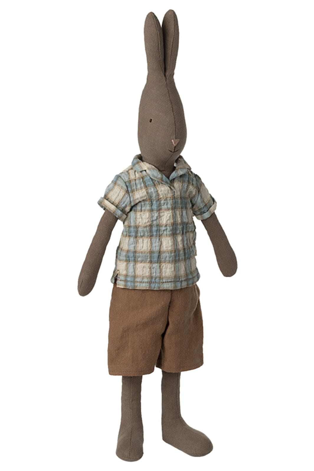 Maileg - Hare Størrelse 3, Brun - Bluse Og Shorts - Rabbit Size 3 Legetøj