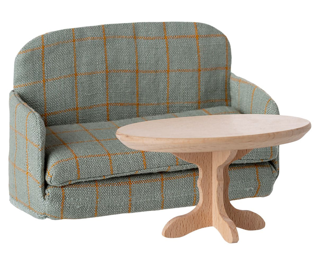 Maileg - Sofa Seng, Mus - Tern - Mouse Furniture Legetøj