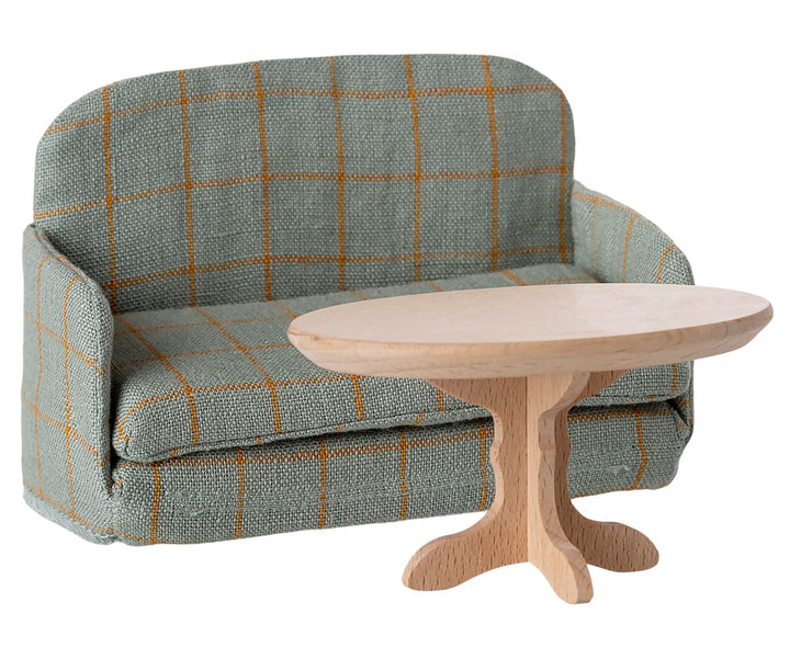 Maileg - Sofa Seng, Mus - Tern - Mouse Furniture Legetøj