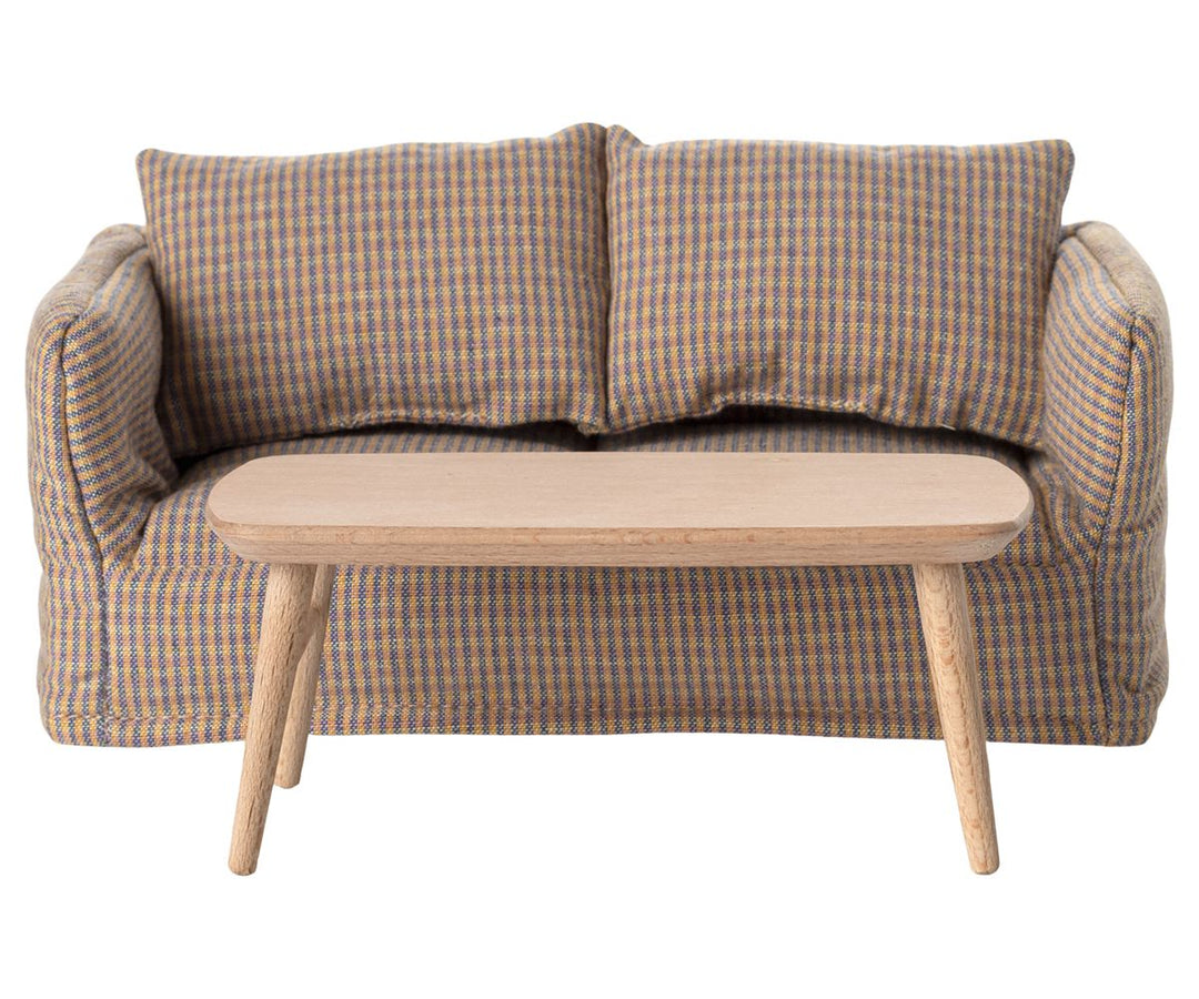 Maileg - Sofabord, Mus - Natur - Mouse Furniture Legetøj