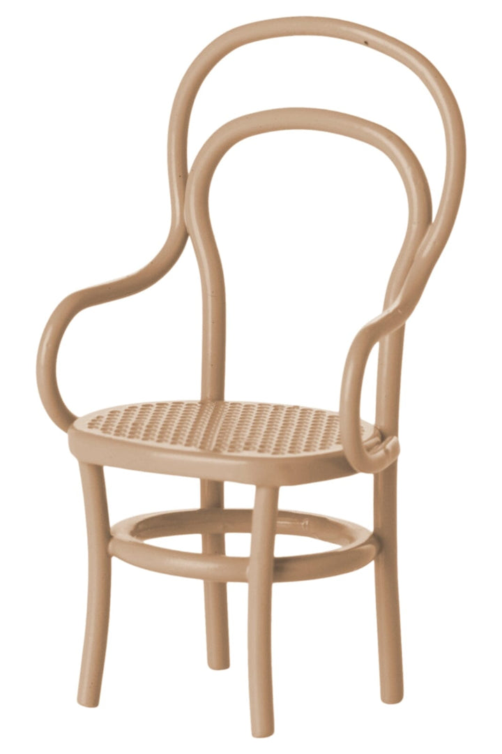 Maileg - Vintagestol, Mus, Mørk Pudder - Mouse Furniture Legetøj