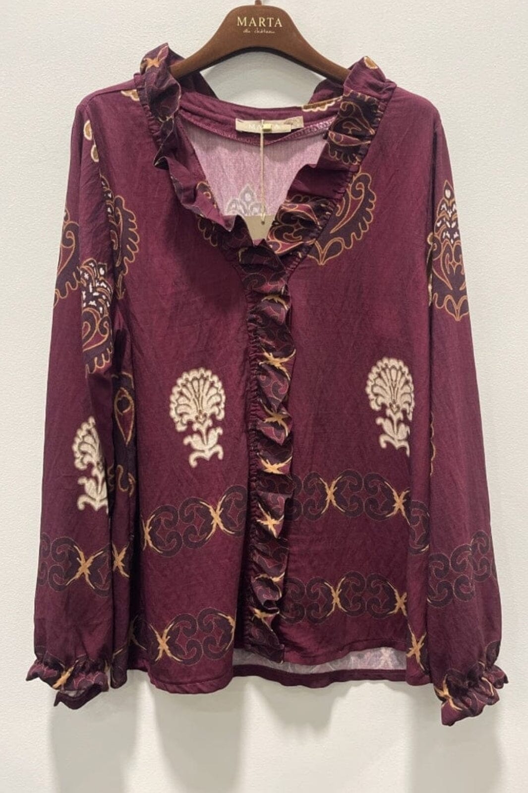 Marta Du Chateau - Mdcbrook Shirt 7648 - Bordeaux3257Tpk Skjorter