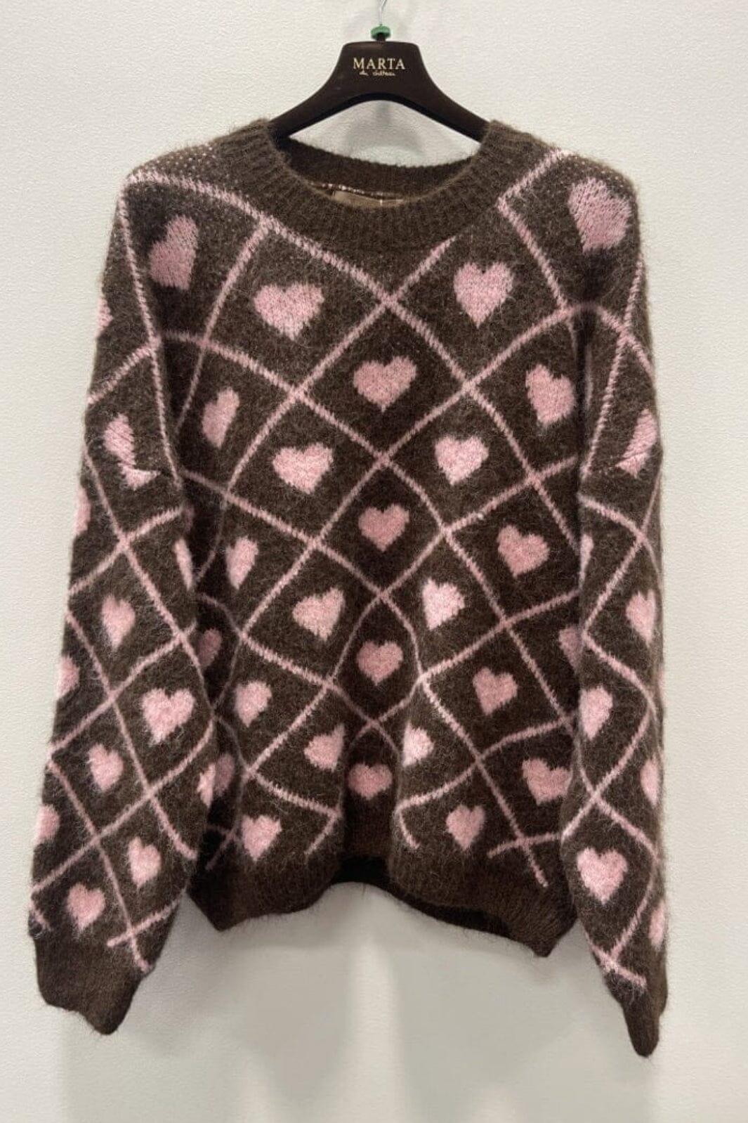 Marta Du Chateau - Mdcferay Knit 8151 - Moro9510/Rosa9532 Strikbluser