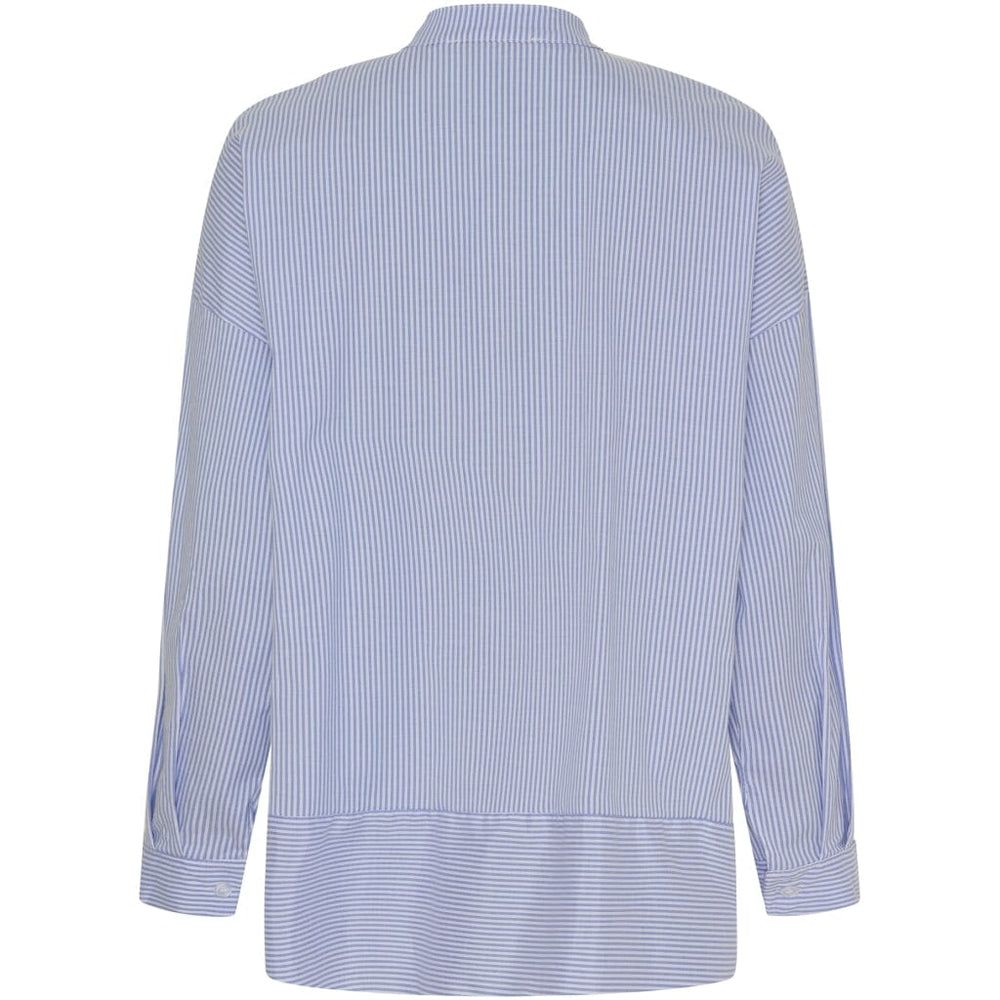 Marta Du Chateau - Mdcfina Shirt - Sky Blue Stripe Skjorter 
