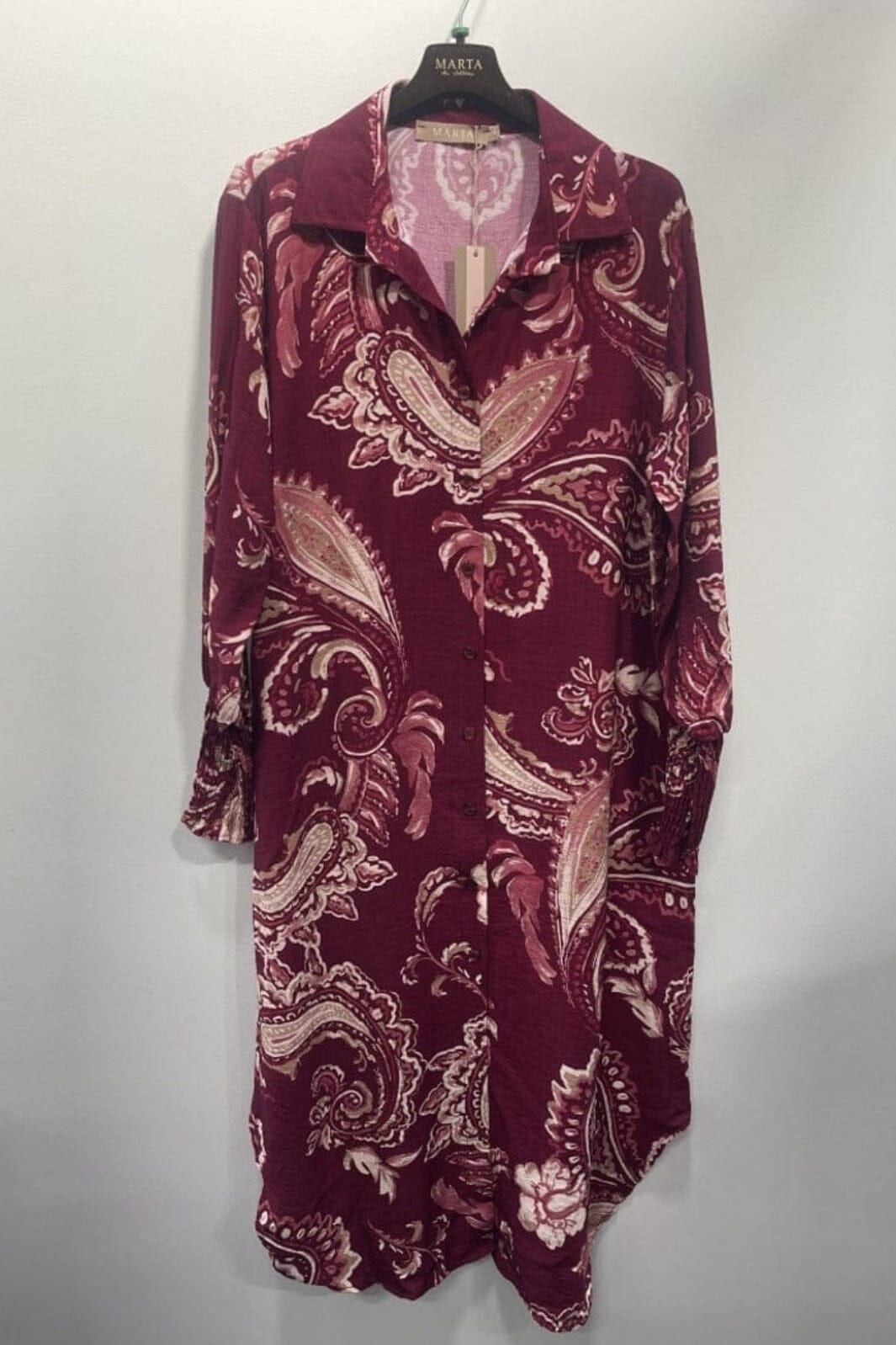 Marta Du Chateau - Mdcmoss Dress 7617- - Bordeaux786Tpz Kjoler