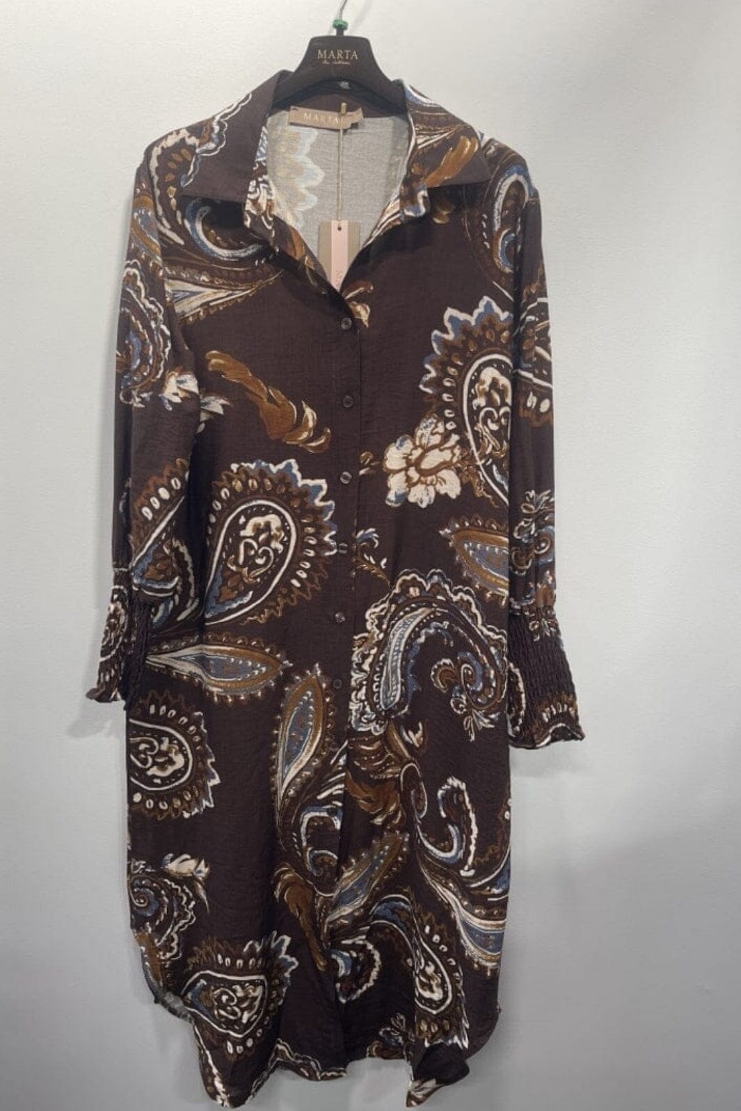 Marta Du Chateau - Mdcmoss Dress 7617- - Marrone786Tpz Kjoler