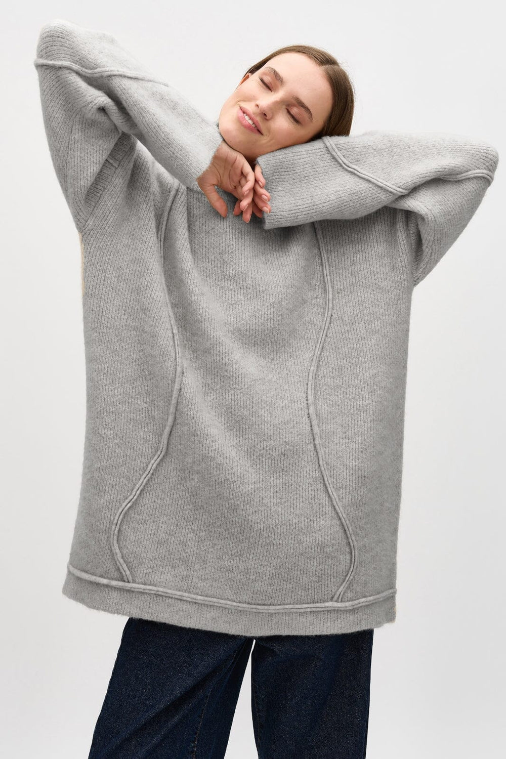 MbyM - Rese-M - 604 Light Grey Melange Sweatshirt