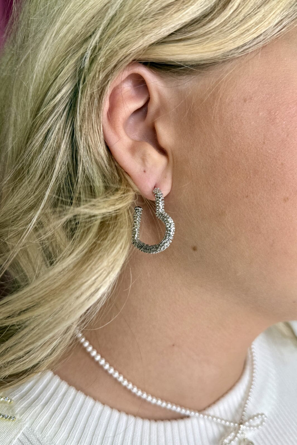 Mellow Moon - Charley Hoop Earrings Bm0506e0580 - Forsølvet Øreringe