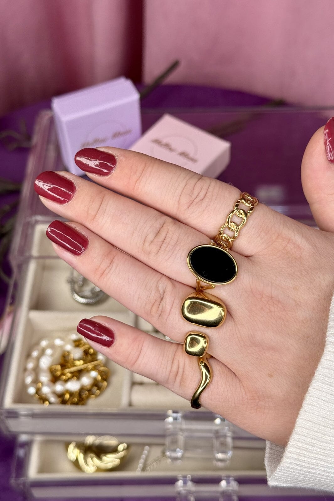 Mellow Moon - Cotton Ring BS2010J0480 - Forgyldt Ringe