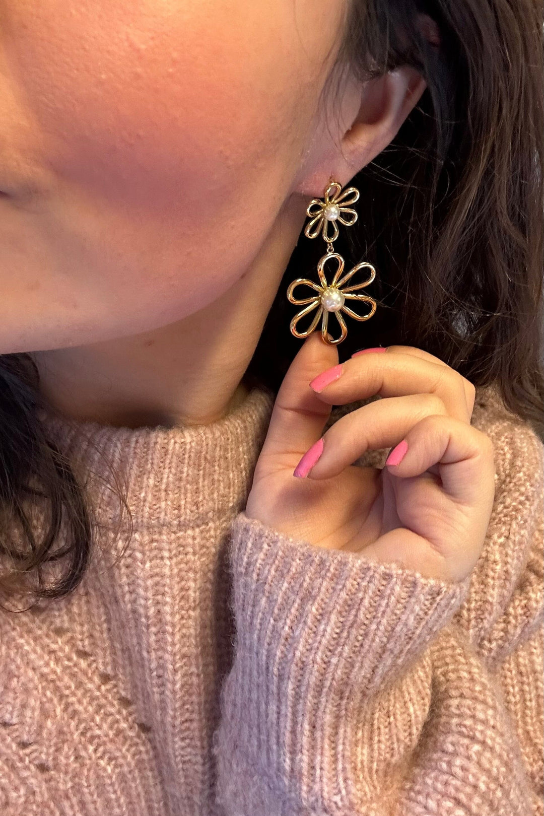 Mellow Moon - Dangling Earrings Bme19520980 - White Øreringe