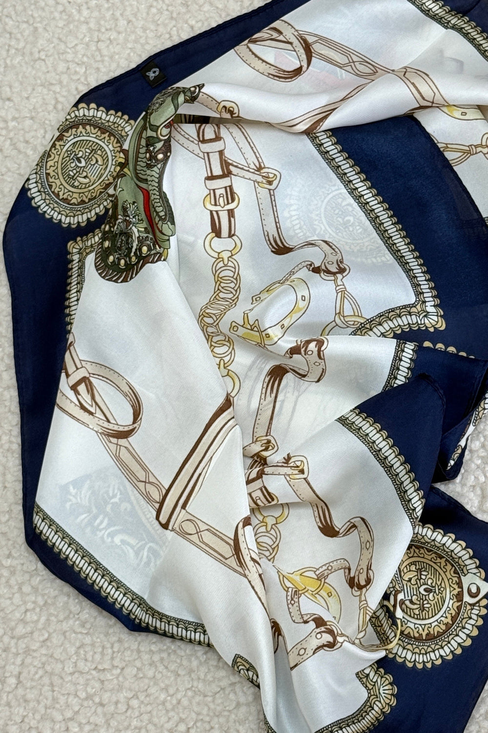 Mellow Moon - Indian Polyester Scarf ECHARPE4220031 - Navy Tørklæder