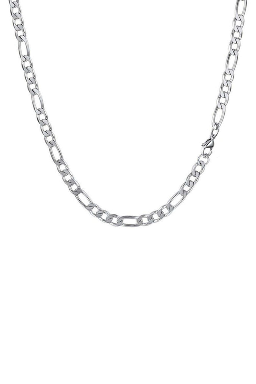 Mellow Moon - Necklace Figaro Mesh collierfigaro4mm - Forsølvet Halskæder