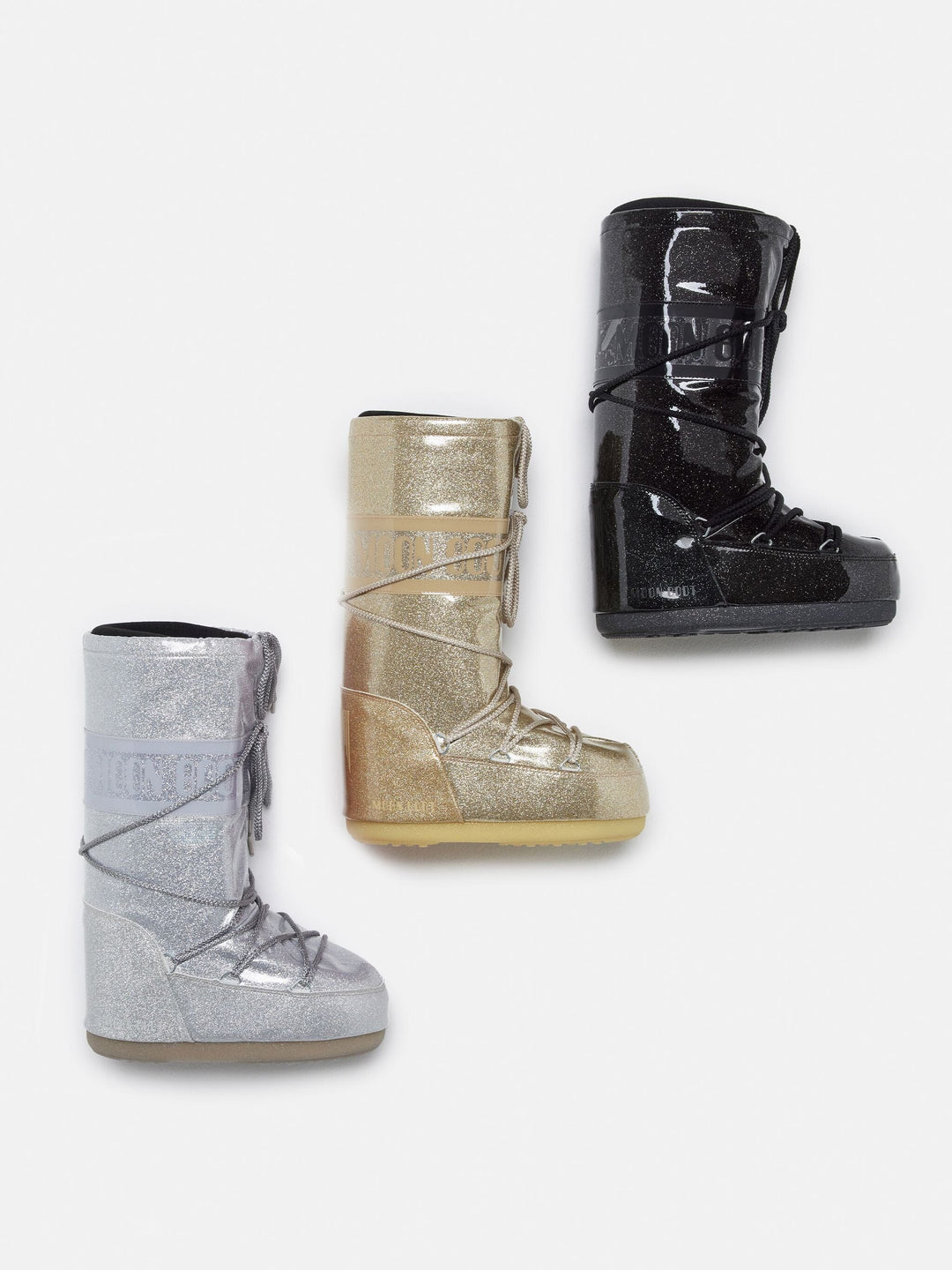 Moon Boot - Mb Icon Glitter - H001 Silver Støvler