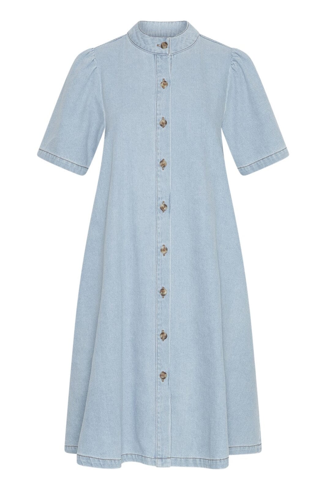 Moss Copenhagen Mschjolene Elena 2/4 Shirt Dress 19036 Light Blue Wash