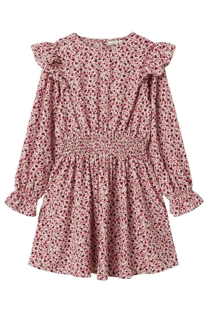 Name It - Nkfkanva Ls Dress - 4784356 Bright White Flower