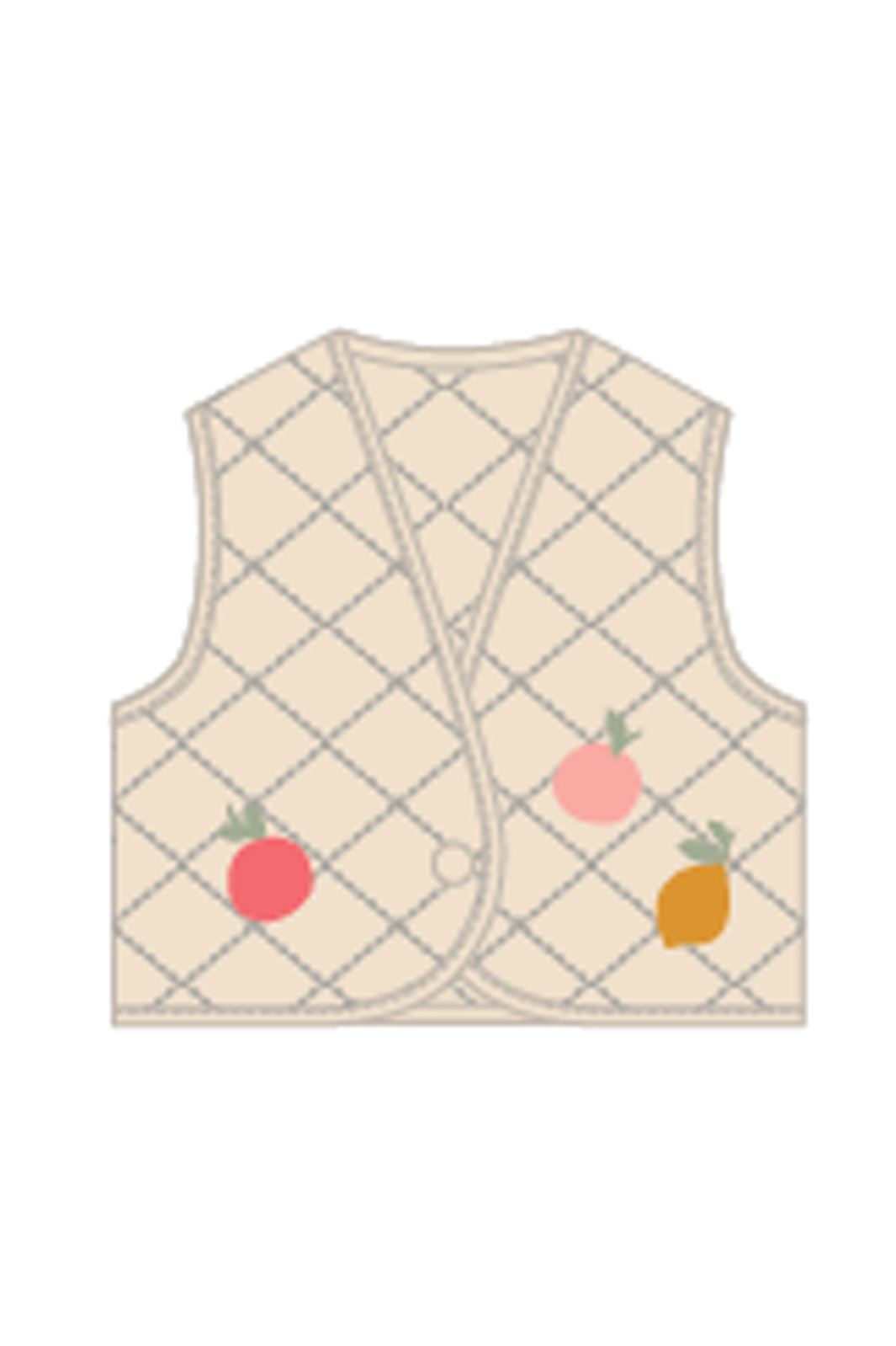 Name It - Nmfhelgany Quilted Vest - 4648237 Buttercream
