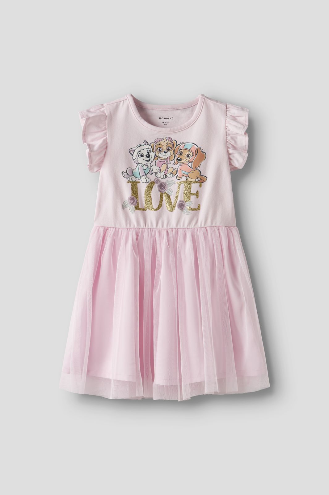 Name It - Nmfmebba Pawpatrol Ss Tulle Dress - 4841836 Ballerina