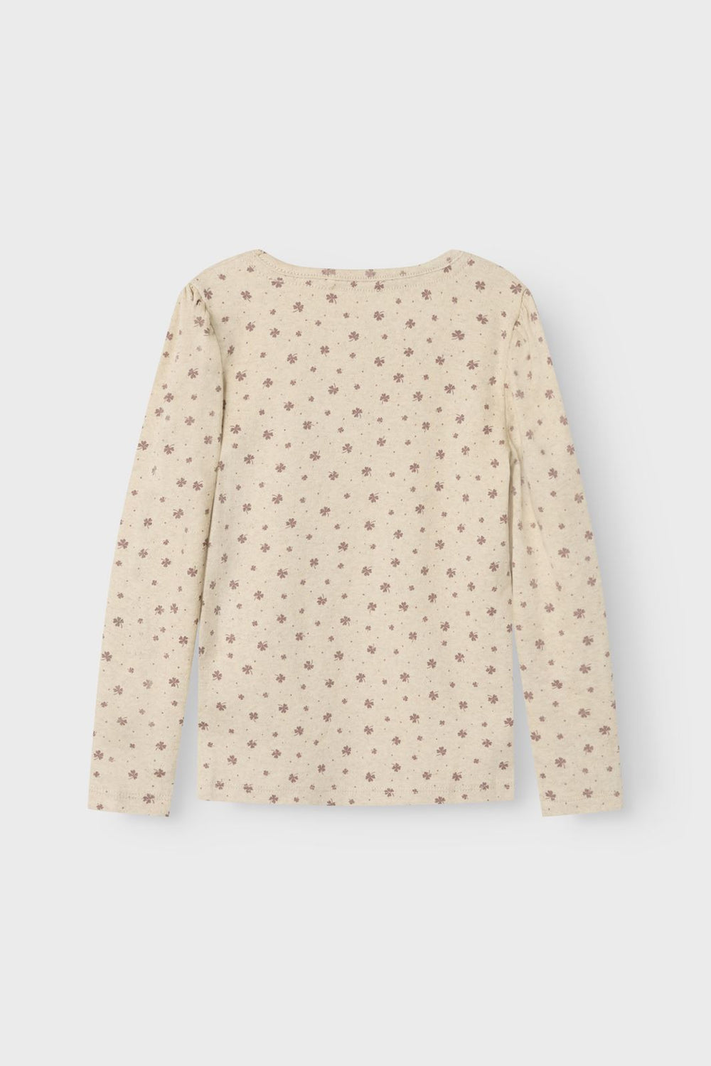 Name It - Nmfnoella Ls Slim Top - 4723915 Peyote Melange