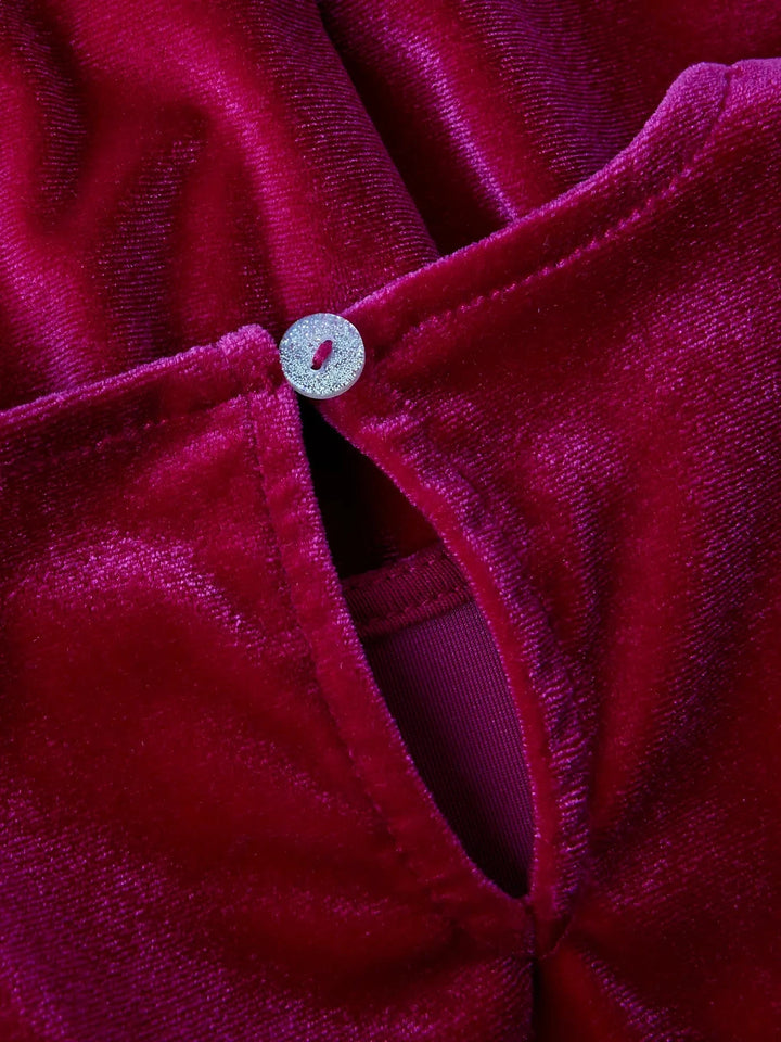 Name It - Nmfrinne Ls Vel Dress - 4964460 Jester Red Kjoler
